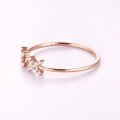 wholesale 18K Gold, 14K Rose Gold, White Gold AU750 Diamond Ring Women's Moissanite Ring Adjustable Open Band-0-1