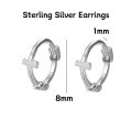 wholesale 925 Silver Women's Four-leaf Clover Heart-shaped Pure Silver Non-removable Ear Cuff Hoop Earrings-0-13