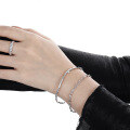 wholesale S925 Sterling Silver Small Nose Design Ins Minimalist Light Luxury Retro Elegance Bracelet for Women-0-2