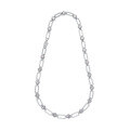 wholesale 925 Silver Plated Moissanite Paperclip Layering Necklace for Women Versatile Fall and Winter Fashion Chain-0-4