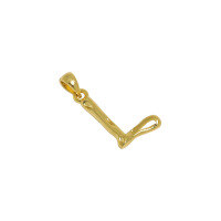 wholesale S925 Sterling Silver Korean Version Ins Indie Design Asymmetrical A-Z Pendant Collarbone Necklace for Women-L【18K Gold】 925 Silver