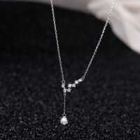 wholesale S925 Sterling Silver Maker's Big Dipper Necklace, Small Batch Design with Delicate Tassels, Fashionable and Versatile Collarbone Chain-Big Dipper Necklace