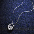 S925 Sterling Silver Moissanite Pendant Necklace for Women-0-0