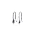 wholesale S925 Sterling Silver Maker's Water Drop Earrings for Women, Summer New Trendy Hook Earrings, Minimalist Studs, Niche Ins-style Jewelry-0-4