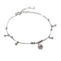 wholesale 925 Sterling Silver Palace-style Hollow Bell Bracelet Anklet for Best Friend, Niche Luxury Elegant Jewelry S6535-0-4