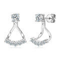 S925 Sterling Silver Minimalist Dual-Wear Ear Studs, Ins Style-0-3