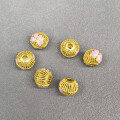 wholesale S925 metal new antique hollow enamel butterfly barrel bead spacer handmade DIY crystal bead accessory-0-2