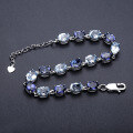 wholesale S925 Sterling Silver Natural Gemstone Topaz Bracelet for Women,-0-2