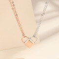 wholesale S925 Sterling Silver Niche Design Magnetic Love Lock Pendant Necklace for Couples, 520 Valentine's Day Gift-0-0