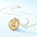 wholesale S925 Sterling Silver New Original Design Cute Cartoon Bunny Pendant Choker Necklace Manufacturer Wholesale-0-3