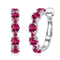 Sterling Silver Earrings【Clearance Free Shipping】ins-U-style [Clearance Sale - Free Shipping] Zircon  925 Silver