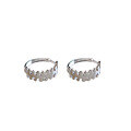 wholesale S925 Sterling Silver Korean-style Creative Trendy Fishbone Pattern Earrings New Simple Stud Earrings-0-4