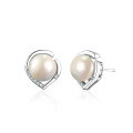 wholesale 925 Sterling Silver Freshwater Pearl Ear Studs Women's High-End Minimalist Style Cross-Border Wholesale-0-4