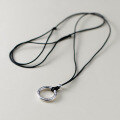 wholesale S925 metal elegant vintage style exquisite minimalist design Fu character safety pendant necklace Y0147-0-4