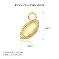 wholesale S925 Sterling Silver European And American Cross-border Butterfly Earrings For Women, Creative And Unique Pendant Light Luxury Versatile Exquisite Design Earrings-A4123-Gold/Single Pendant 925 Silver