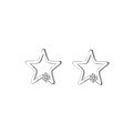 wholesale S925 Sterling Silver Small  Star Ear Stud Earrings For Women-0-0