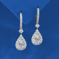 wholesale 925 Silver European and American New 6*9 Teardrop Earrings, Fashionable and Elegant Style for Banquet and Evening Gown Pairing-0-3