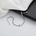 wholesale 925 Sterling Silver Minimalist H Letter Bracelet, Ins Korean Japanese Style, Cold Tone Small Niche Design, Best-Selling Women's Jewelry-0-1