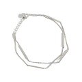 wholesale S925 Sterling Silver YH622 Korean-style Student Women's Jewelry Ins High-end Personalized Elegant Double-layer Bracelet Silver Accessories-0-4