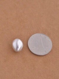 wholesale 999 Silver Irregular Olive Beads Loose Beads Lucky Beads DIY Crystal Handicraft Bracelet Accessories Round Beads Spacer Beads-One (about 13*11*10 mm)