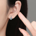 S925 Silver Moissanite Note Stud Earrings, Cross-border Xiaohongshu Live Hot Sale, Wholesale-0-2