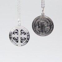 wholesale S925 Sterling Silver Ancient Greek Figure Round Pendant Minimalist Retro Unique Small Batch Design Cross Fashion Necklace-Vintage single pendant 3000088>925 silver