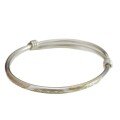 wholesale 9999 Silver Auspicious Cloud Pattern Gold-Plated Push-Pull Bracelet, Simple and Fashionable New Chinese Style Ancient Method Women's Pure Silver Bangle-0-4