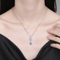 S925 Sterling Silver Moissanite Necklace Pendant-0-2