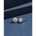 wholesale 925 Sterling Silver Crown Zircon Ear Studs for Women, Exquisite and Petite, Suitable for Ear Piercing, Ear Cartilage Stud, Unique and High-End Earrings-0-2