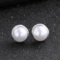 wholesale S925 metal fashion silver jewelry wholesale accessories ear studs earrings ear drops ear pieces factory wholesale dropshipping-00338-Platinum S925 Silver