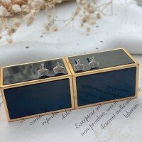 wholesale S925 Sterling Silver Maker Creative Minimalist Ginkgo Leaf Small Stud Earrings Korean Style Fashion Ear Accessories Factory Supply-Plain Silver Ginkgo Leaf Earrings 925 Silver