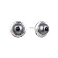 wholesale S925 Sterling Silver Fashionable and Creative Korean INS Popular Diamond-Embedded Versatile Pearl Ear Studs for Women Wholesale-0-4