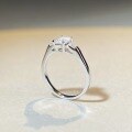 wholesale Sterling Silver D Color Moissanite Ring for Women, Square Emerald Cut Princess Four-Prong Setting-0-2