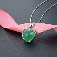 wholesale S925 Sterling Silver Heart Pendant, Light Luxury Women's Necklace, Mature and Fresh Personality Pendant Jewelry Item for Dropshipping-003689-[Pendant without chain] 925 silver