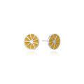 wholesale 925 Sterling Silver Orange Lemon Stud Earrings, Korean Japanese Creative Internet Celebrity, Cute and Fresh Forest Style for Girls-0-4