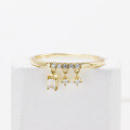 wholesale Gold-Plated 925 Sterling Silver Zircon Fashion Light Luxury Ring from Duli Jewelry's New Collection-0-2