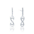 wholesale S925 Silver Zircon Earrings, Korean Style, Ins Trend, Minimalist, Fashionable Number Earrings, Women's Jewelry Wholesale-0-4