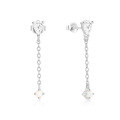 wholesale S925 Sterling Silver Fashionable Opal Earrings with Diamond Accents, European and American Ins Style, Advanced Australian Opal Earrings with Zirconia Tassel Ear Accessories-0-6