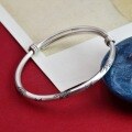 wholesale 999 Silver Chinese-style Bamboo Leaf Push-Pull Bangle for Women, Pure Silver Retro Artistic New Chinese Youth Bracelet-0-1