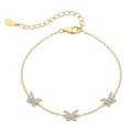 wholesale S925 Sterling Silver Korean Japanese Light Luxury Women's Bracelet, Unique Butterfly Design with High-End Zircon Inlay, Fashionable Jewelry for Wholesale-0-6