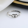 wholesale S925 sterling silver new zodiac small tiger ring, niche cute style fashionable index finger ring-0-3
