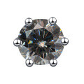 wholesale 925 Sterling Silver Cross-Border Hit Moissanite Stud Earrings, Fashionable and Elegant Classic Six-Prong Earrings for Women, Jewelry Wholesale-0-9
