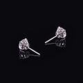 wholesale S925 Sterling Silver Dainty and Exquisite 05/1/2 Carat Moissanite Stud Earrings Four-Prong Setting, Will Not Fade-0-2