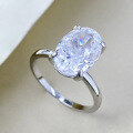 wholesale S925 Silver New Luxury INS Style Wedding Oval 8A Series Women's Ring Fashion High-end Versatile Female Accessories-0-2