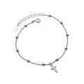 wholesale S925 Sterling Silver Temperament Bracelet Korean Version Full of Star Light Beads Cross Sweet Summer Hand Accessories S4861-0-4