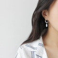 wholesale S925 Sterling Silver ET288 Korean Version Ins Minimalist Feng Shui Baroque Pearl Women's Earrings-0-3