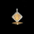 wholesale Gold-plated 925 Silver High Carbon Diamond Bodhisattva Mahasthamaprapta Year of the Horse Zodiac Rhombus Birth Guardian Buddha Baby Buddha Pendant-0-2