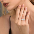 S925 Silver Oval Moissanite Fashion Ring Women, Clearance Sale with Free Shipping-0-0