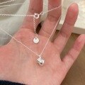 wholesale S925 Sterling Silver Lucky Bag Pendant Necklace for Women, New Arrival, Neo-Chinese Style, Minimalist and Fashionable Vintage Collarbone Chain with a Premium Feel-0-4