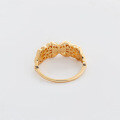 wholesale S925 Sterling Silver Gold-Plated Winter New Japanese Luxury Butterfly Lace Edge Wide Band Ring Wholesale-0-3